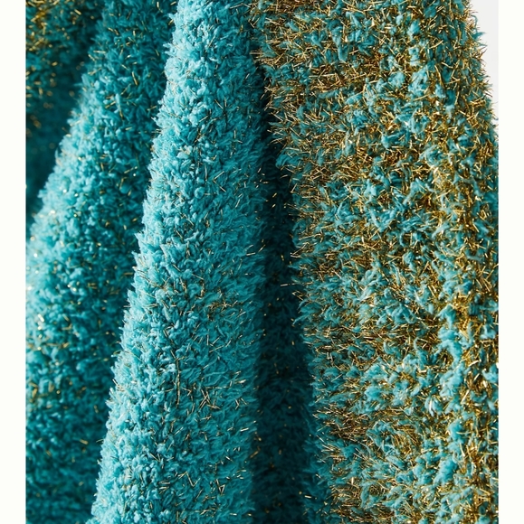 Anthropologie Bedding Anthropologie Daydream Throw Blanket Teal